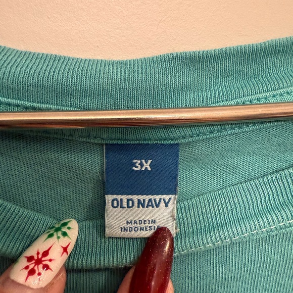 Old Navy Teal Short Sleeve Tee - Picture 2 of 3
